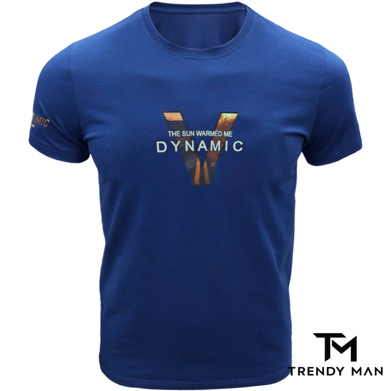 Мъжка тениска 'DYNAMIC' в син цвят R828
